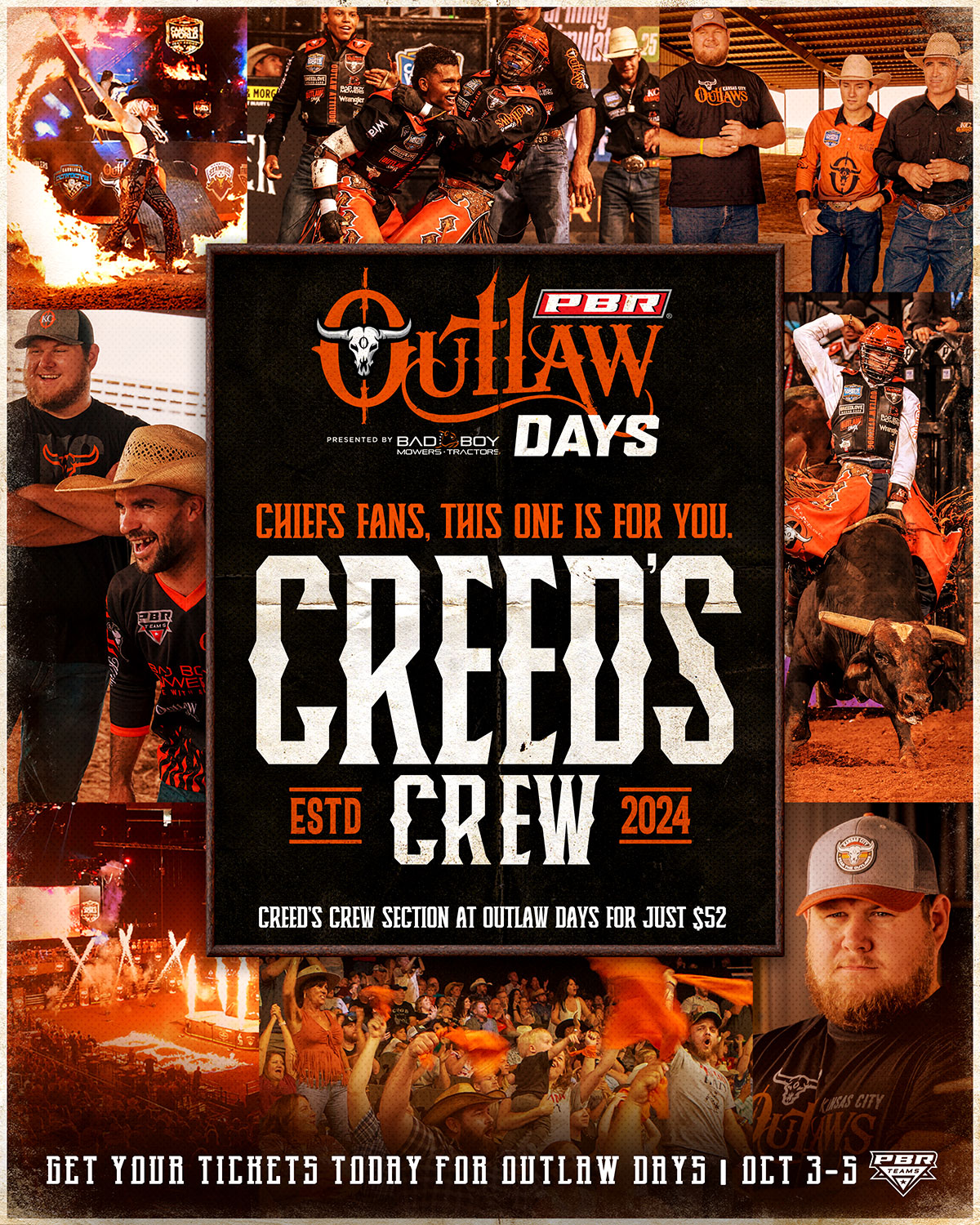 Join Creed's Crew and get your tickets today!